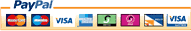 Pay securely using any major credit card via PayPal