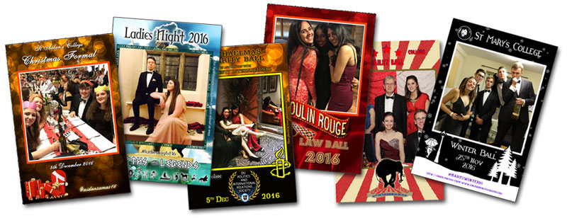 Examples of themed Hashtag printouts